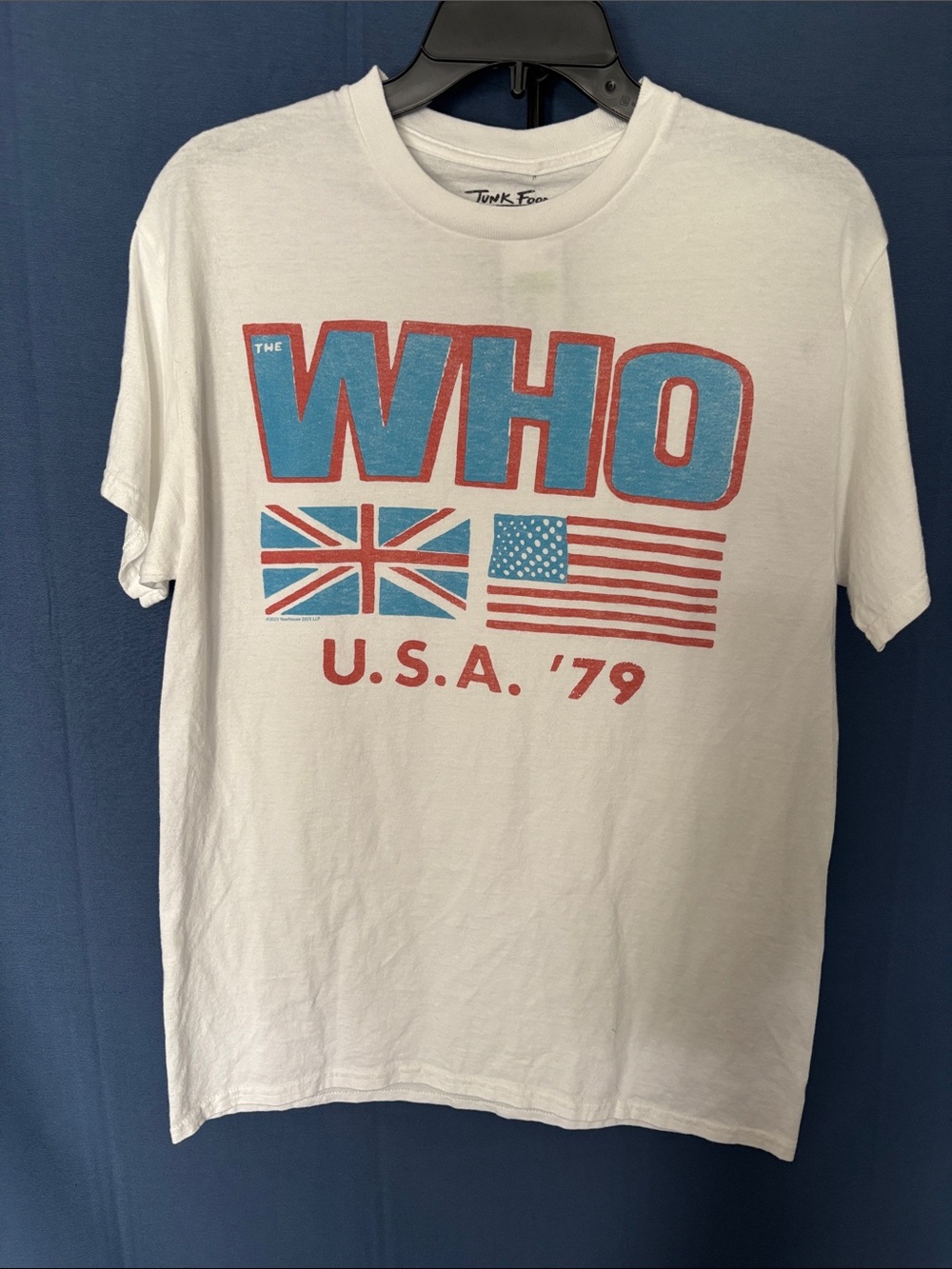 Junk Food Clothing White The Who U.S.A. '79 Graphic Tee - Red & Blue